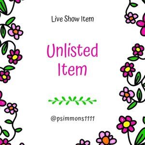 Unlisted Live Show Item